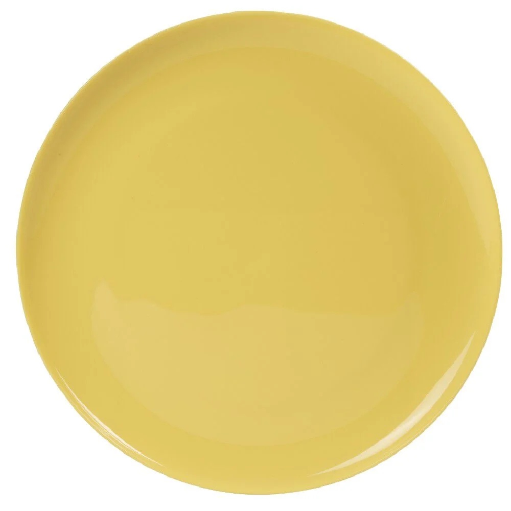 Assiette en plastique couleur unie x 4