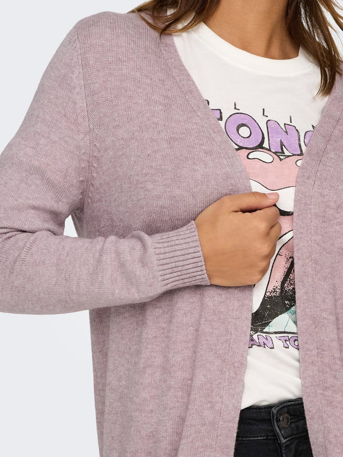 ONLLESLY Strickjacke Violet Ice