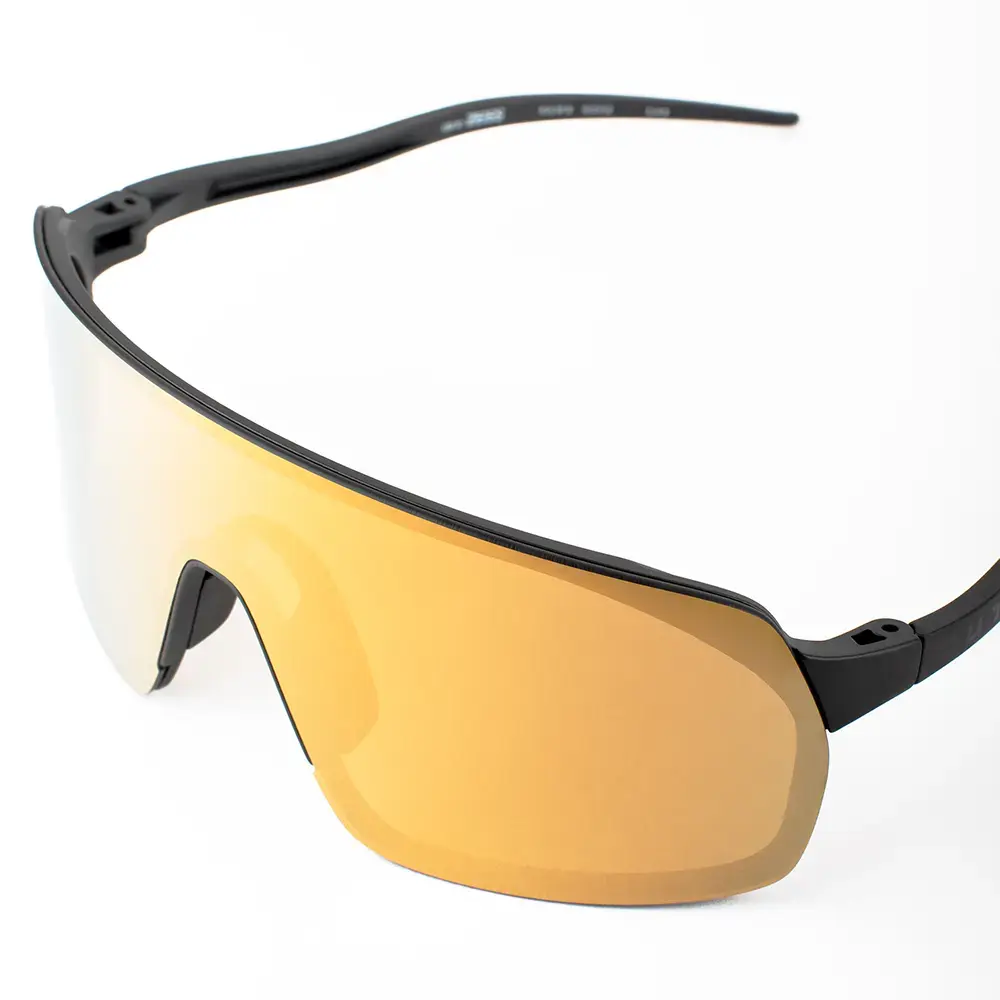Out Of Rams Fietsbril Zwart met Gold24 MCI Lens