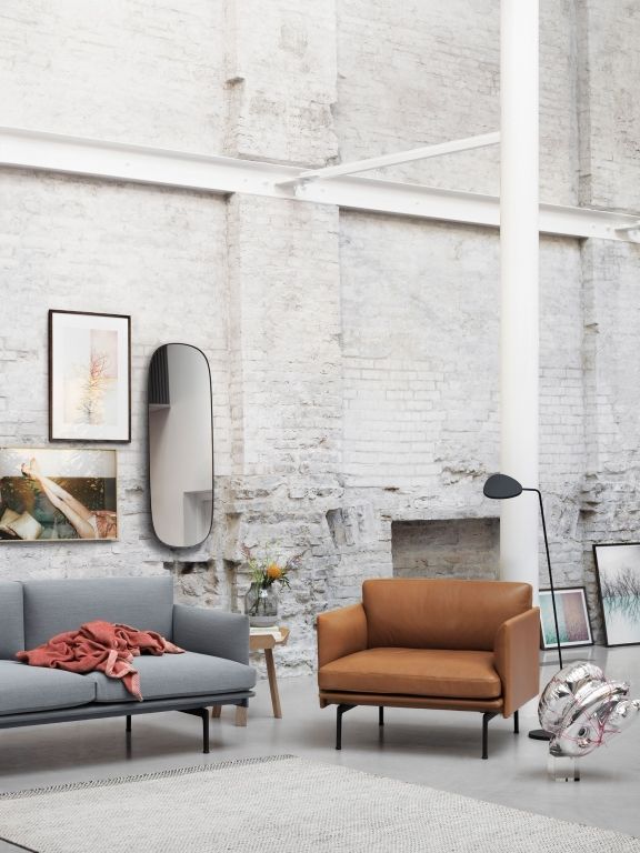 Muuto Framed spiegel large taupe, normaal glas