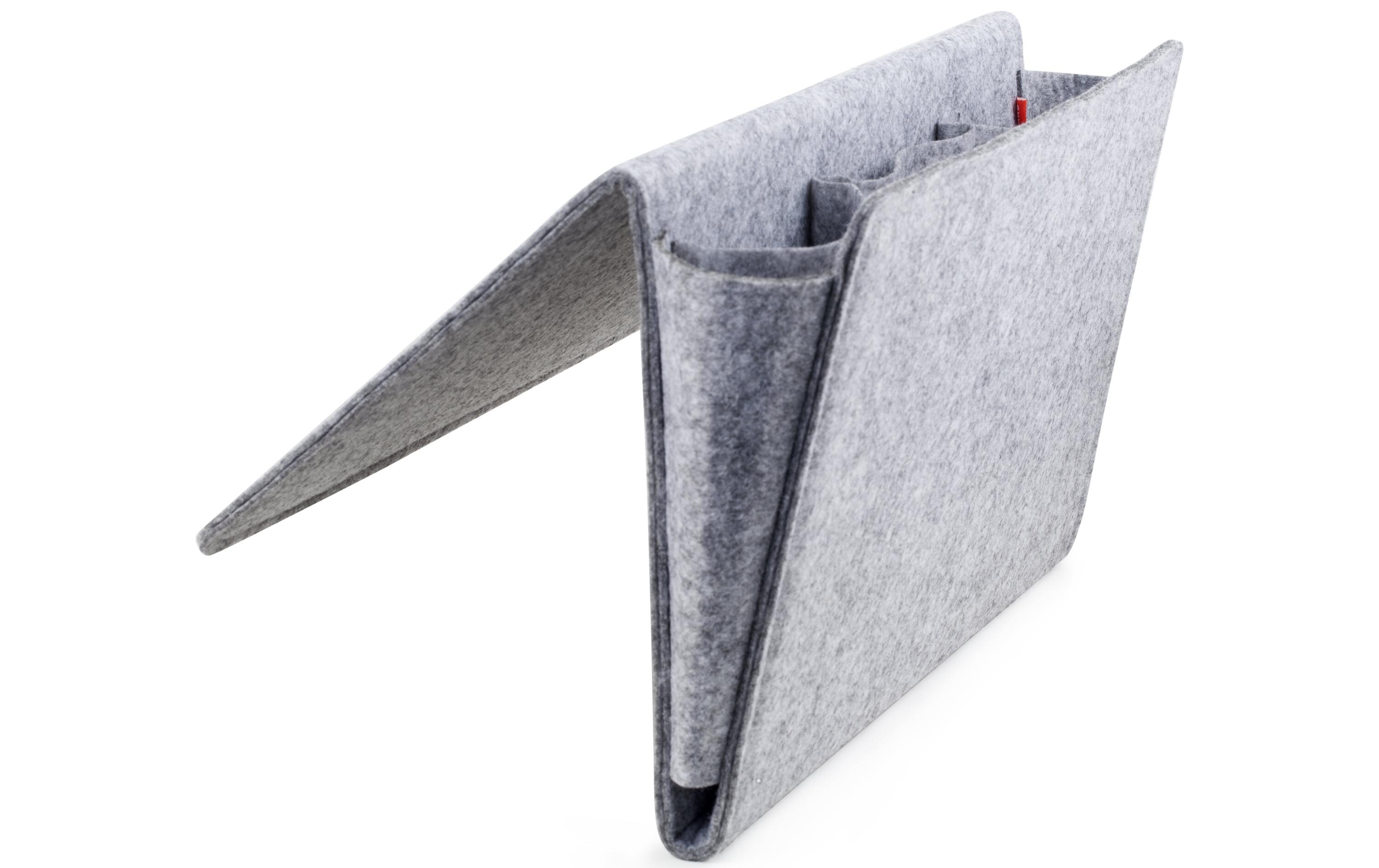Aufbewahrungstasche Bedside Caddy GrauOrganizer für den Bettrand