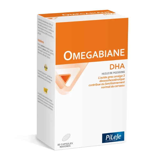 Omegabiane DHA, 80 capsules
