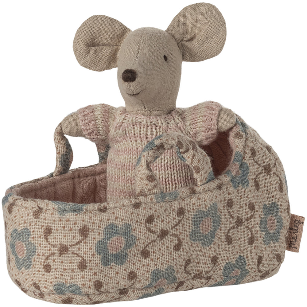 Køb Maileg Babymus I Babylift - Rosa