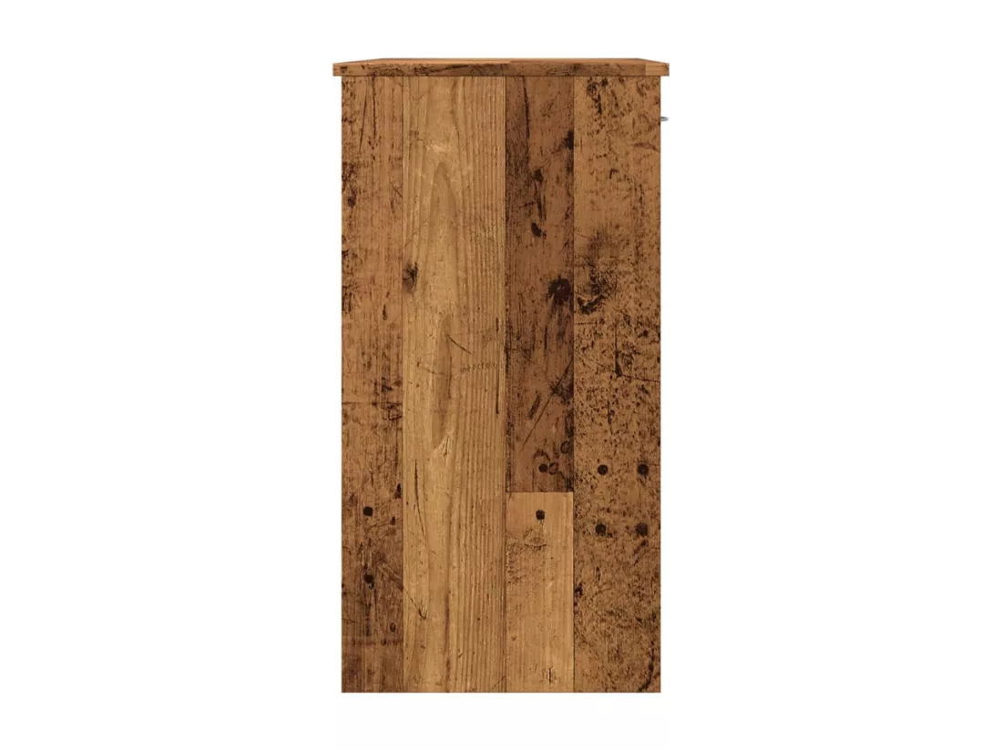 Bureau style vieux bois 80x40x75 cm bois d'ingénierie