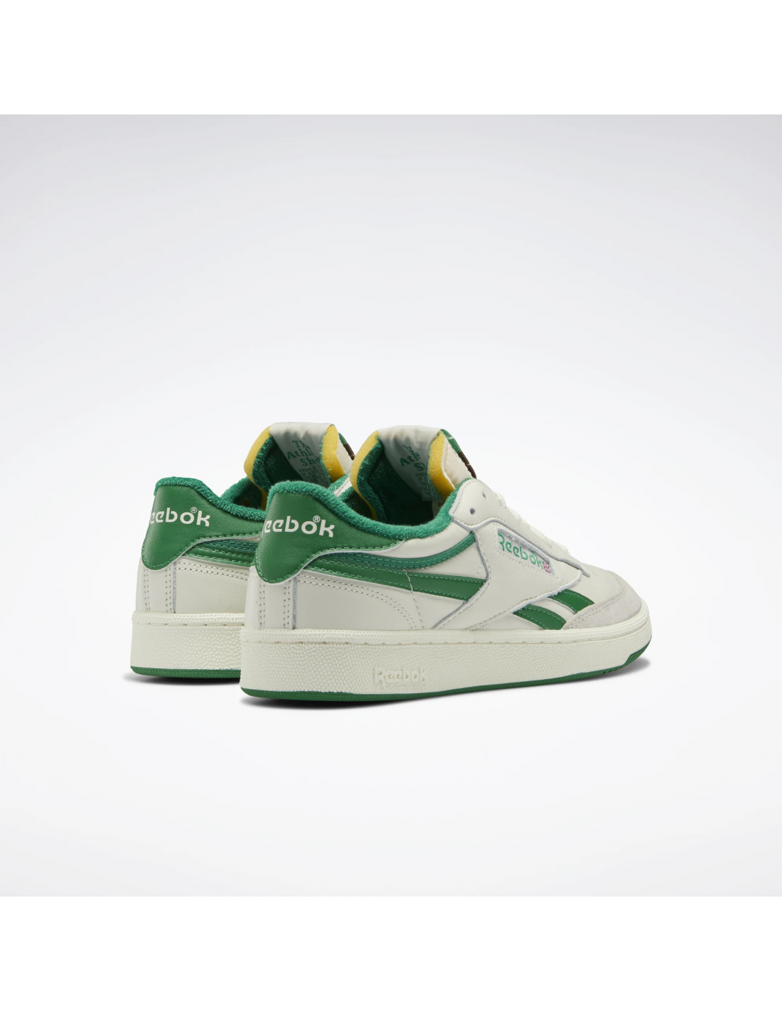 reebok sneakers homme club c revenge vintage cuir blanc/vert
