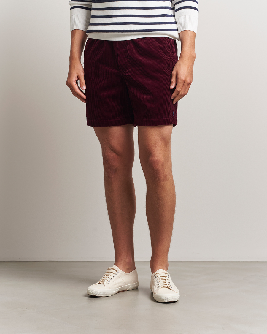 Polo Ralph Lauren Prepster Corduroy Drawstring Shorts Ruby Red