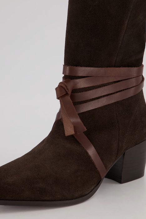 Stiefel, Veloursleder, Ankle-Straps