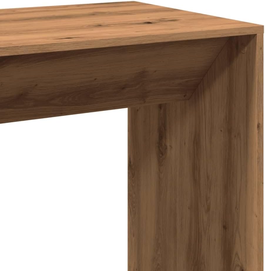 Bartisch Artisan-Eiche 102x50x103,5 cm Holzwerkstoff Bartisch, Bistrotisch Bartheke für Hausbar, Wohnzimmer und Esszimme
