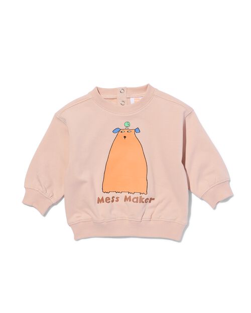 sweat bazar pour bébé rose