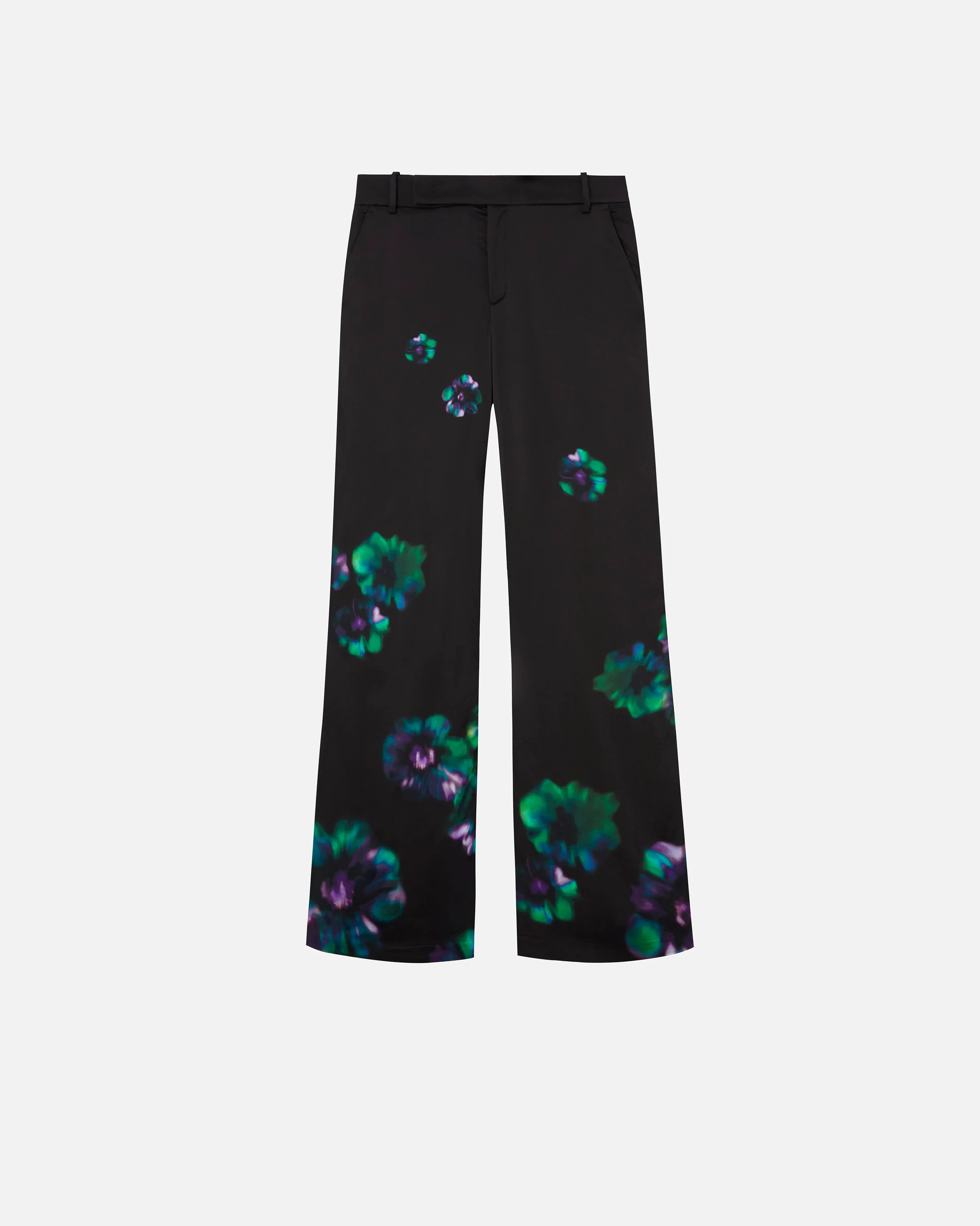 Pantalon à imprimé floral | Noir