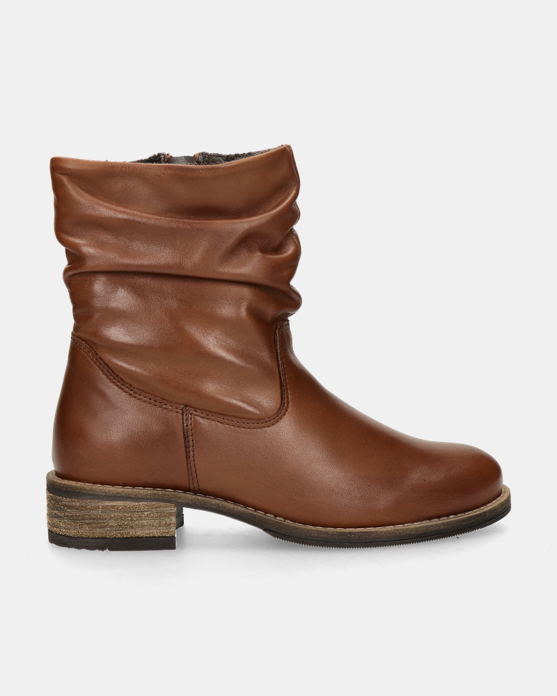 Nelson Rits- & gesloten boots  - cognac