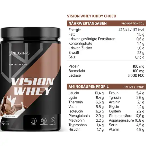 Vision Whey Kiddy Choco