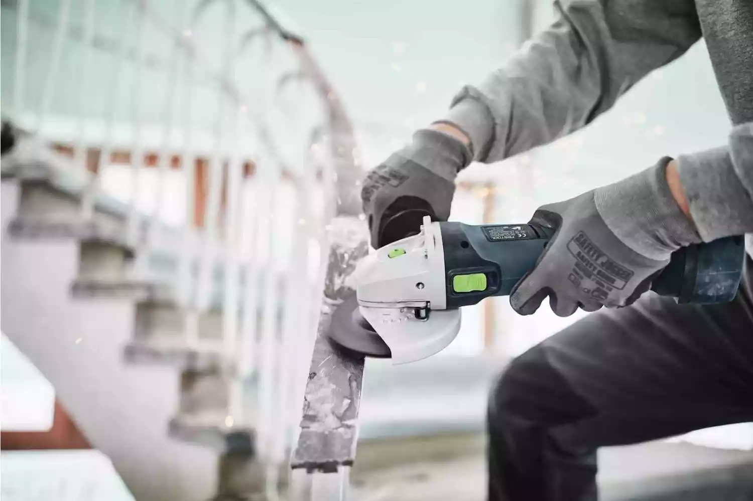 Festool AGC 18-125 5,0 EBI-Plus 18V Li-Ion accu haakse slijper set (2x 5,0) in systainer - 577700
