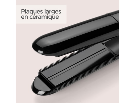 BABYLISS - Lisseur Steam Straight ST492E avec plaque XL