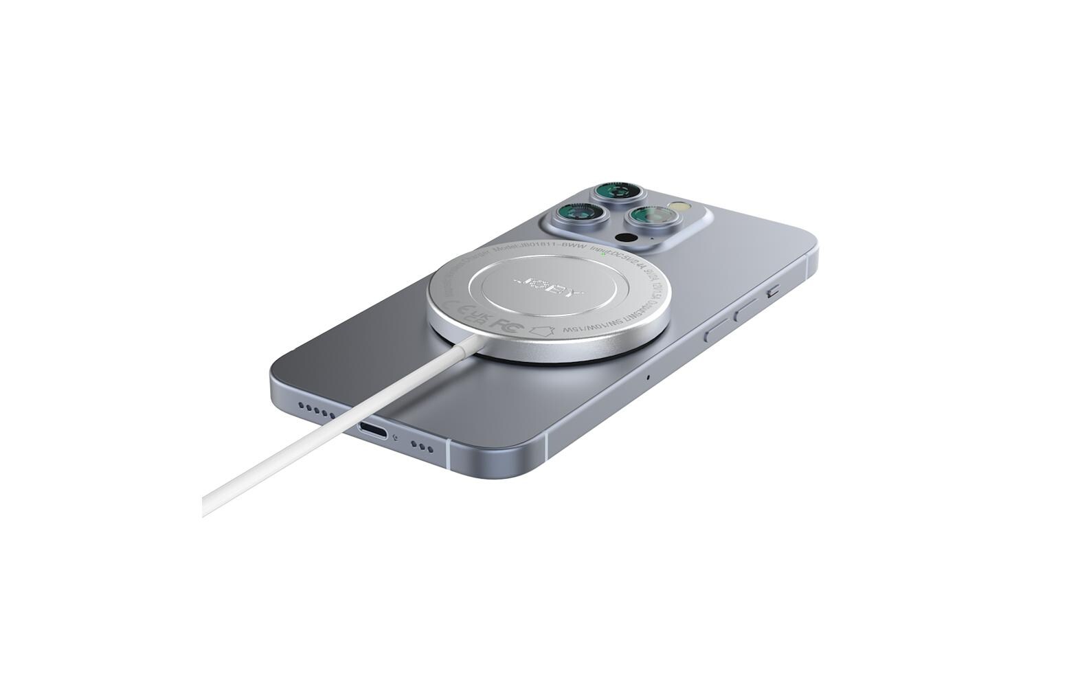 Wireless Charger MagnetischKompaktes kabelloses USB-C-Ladegerät für Smartphones