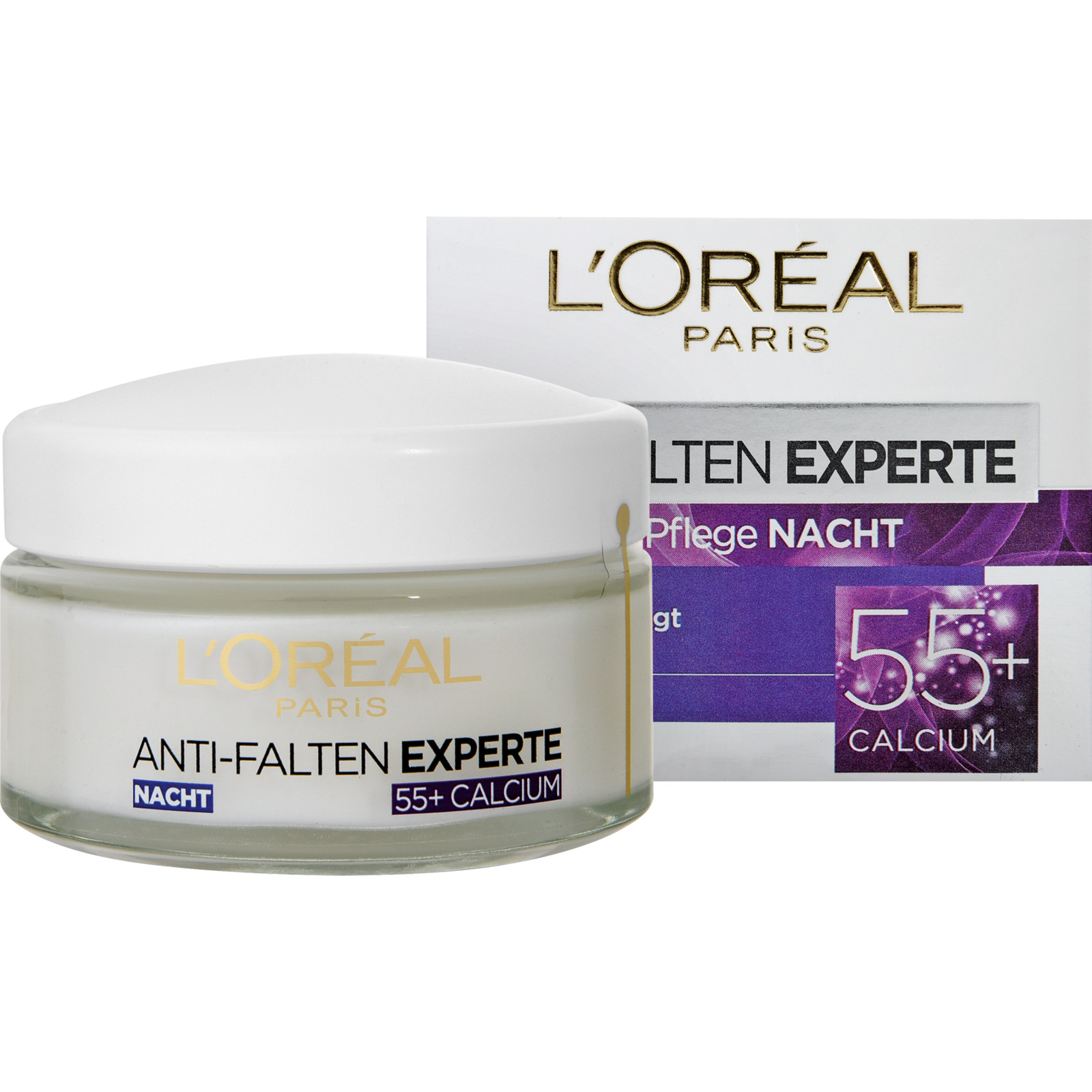 L’Oréal Anti-Falten Experte Nachtpflege 55+ Calcium 50 ml