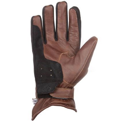 Gants Helstons BENSON HIVER CUIR CHOCO - Marron / Noir