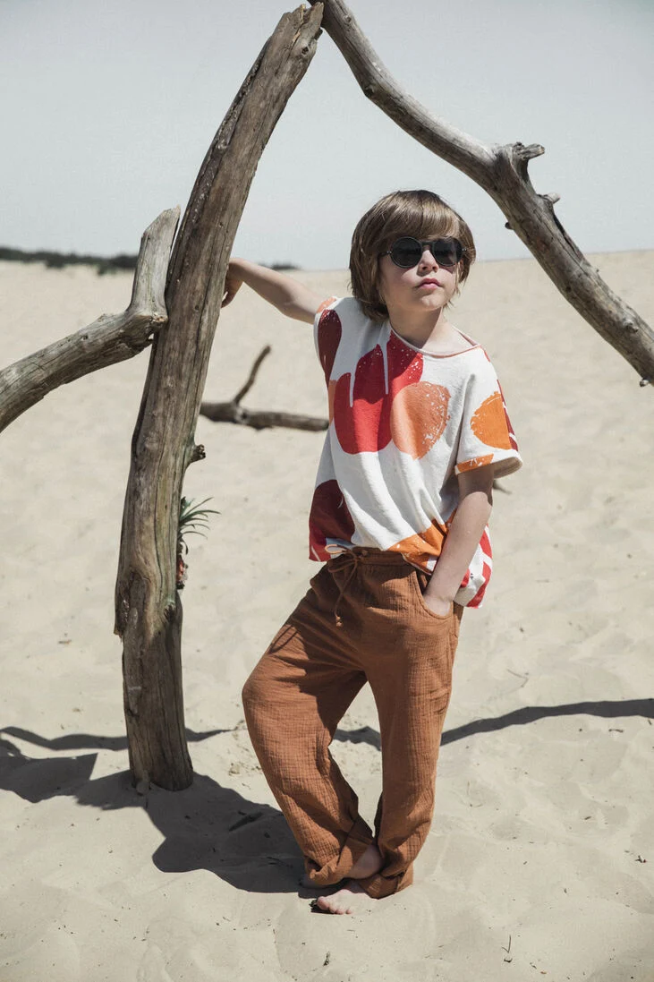 AMMEHOELA beige ammehoela t-shirt am.sunny.12