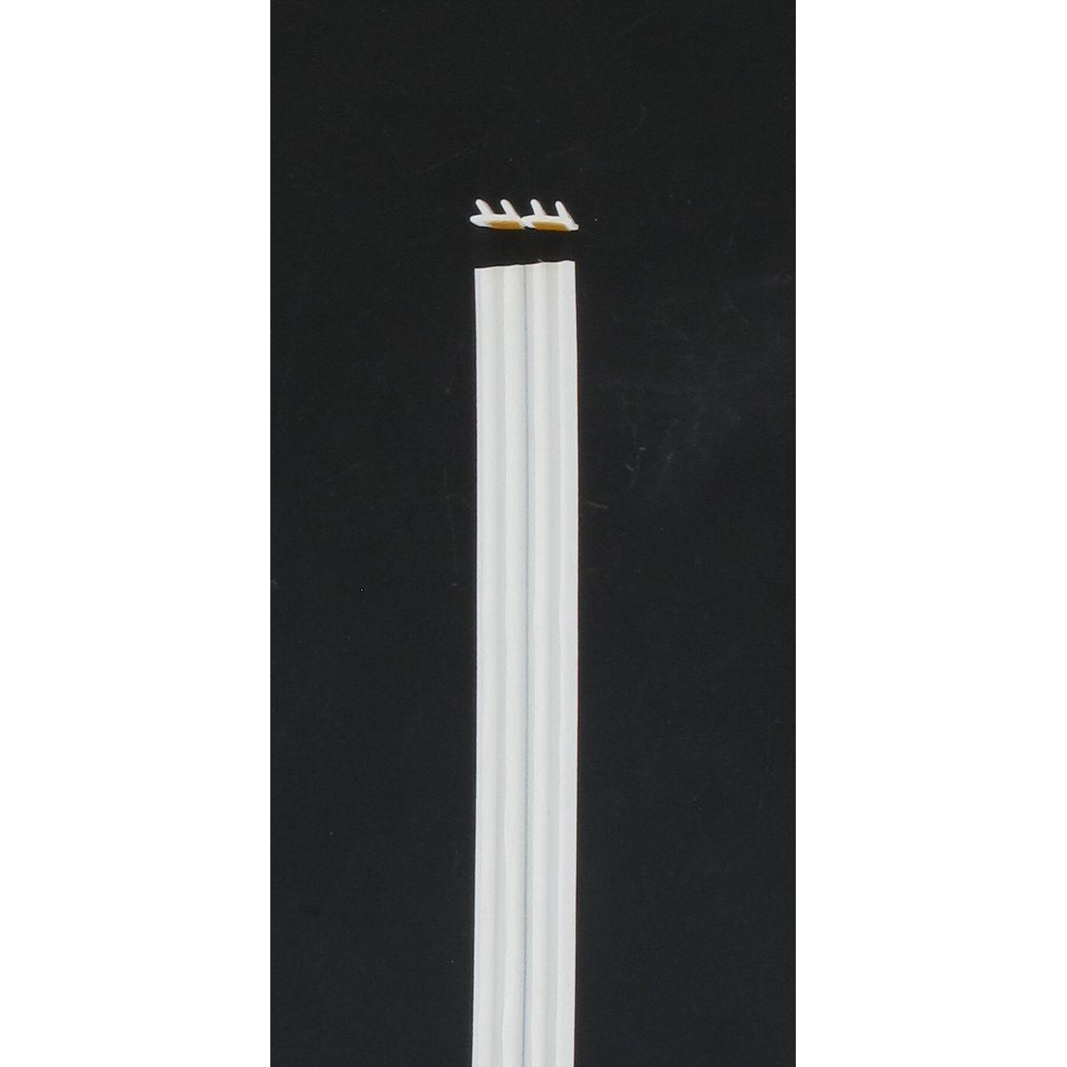 JOINT ISOLANT ADHESIF CAOUTCHOUC PROFIL F 2 X 2.75M BLANC