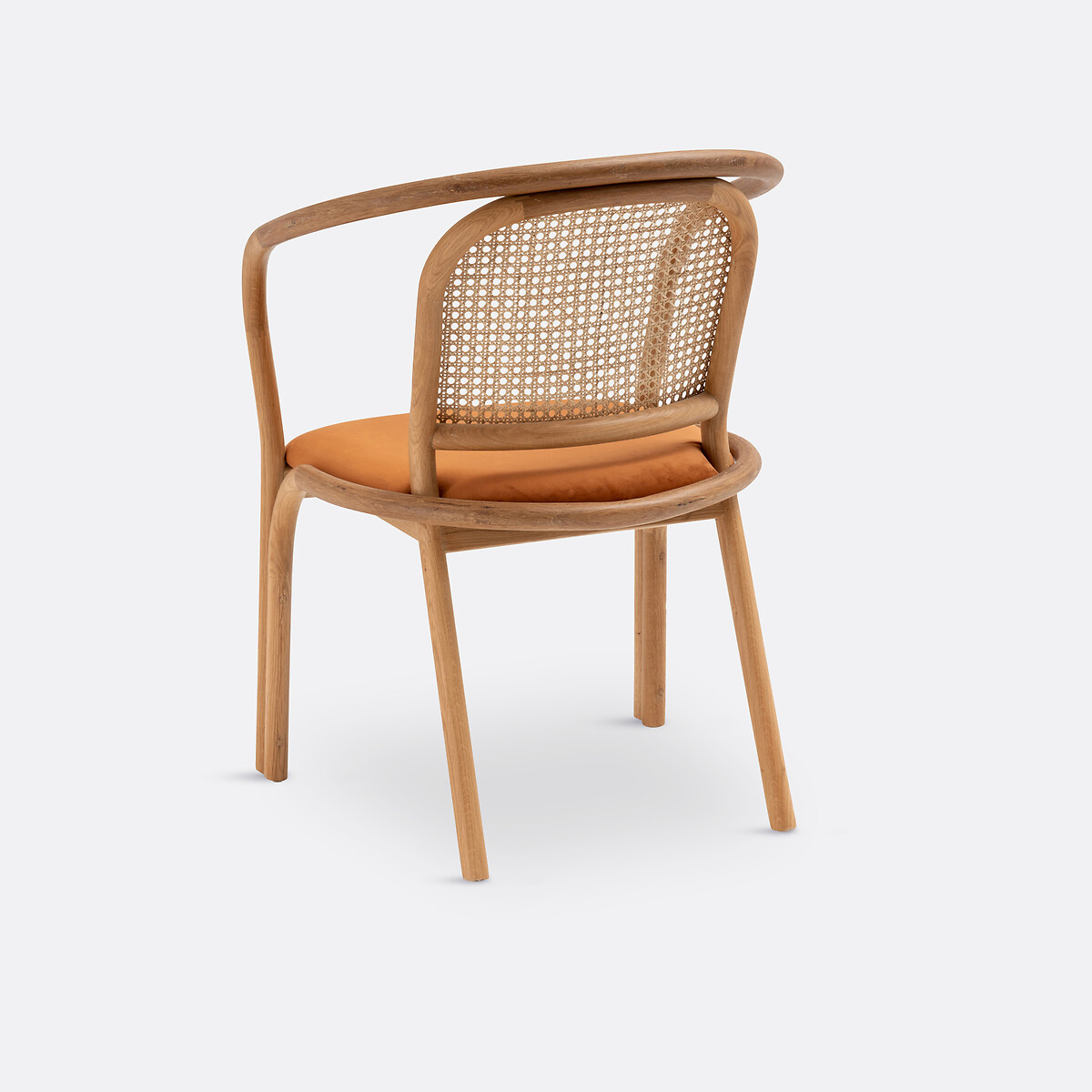 LA REDOUTE INTERIEURS<br>Mesa e poltrona em carvalho e vime, Joana