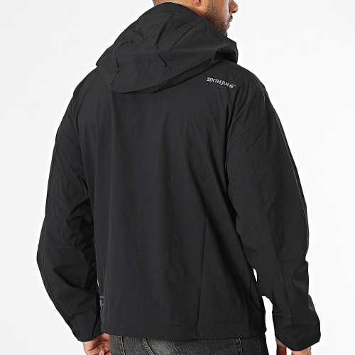 Veste Zippée Capuche Noir