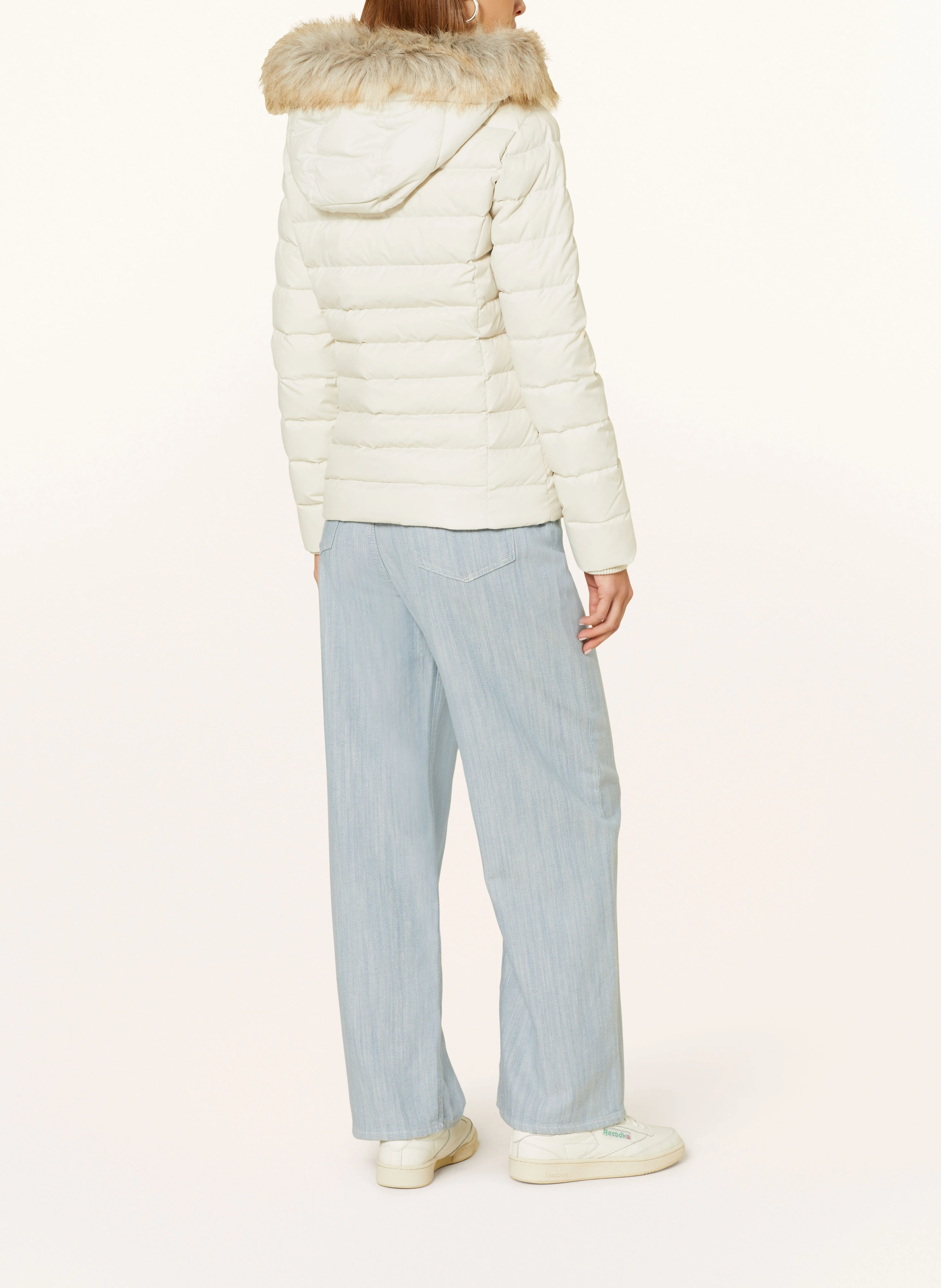TOMMY JEANS Daunenjacke mit abnehmbarem Kunstfell