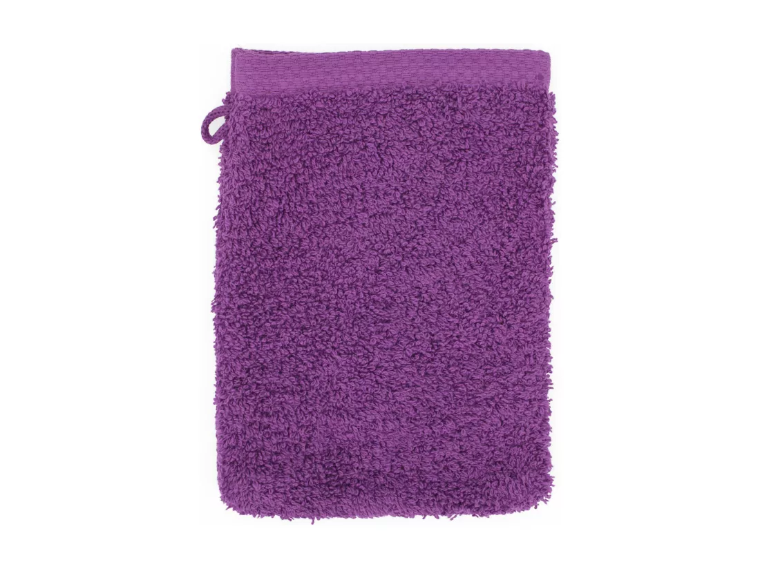 Gant de toilette 16x21 cm PURE Violet 550 g/m2