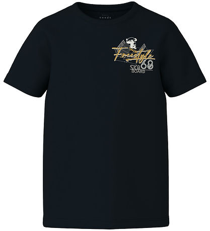 Name It T-Shirt - NkmVictor - Blåck/Freestyle