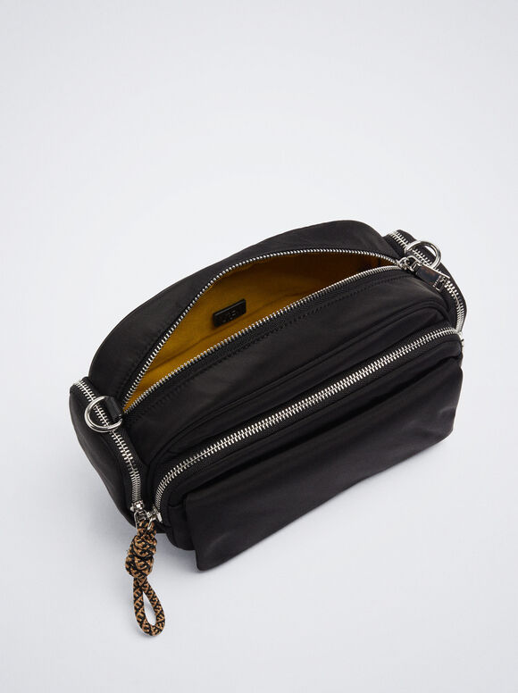 Bolsa Bandolera De Nylon - Preto