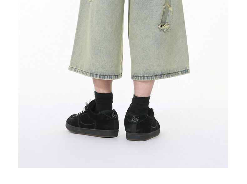 FAERIS - Jorts met hoge taille en wijde pijpen