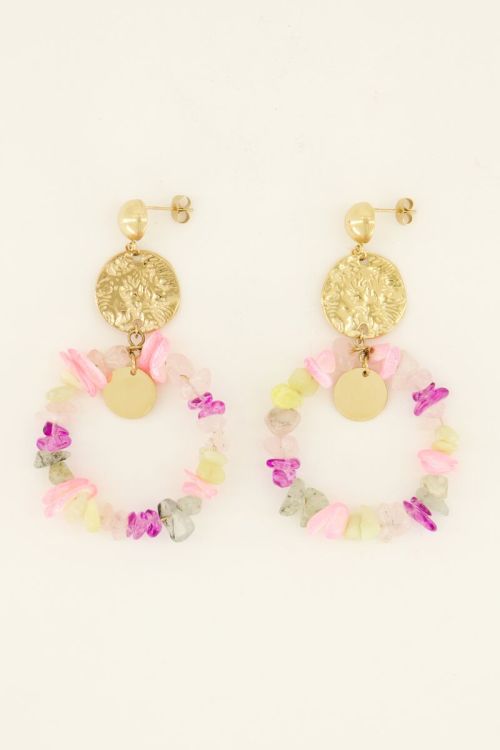 Statement oorbellen met steentjes