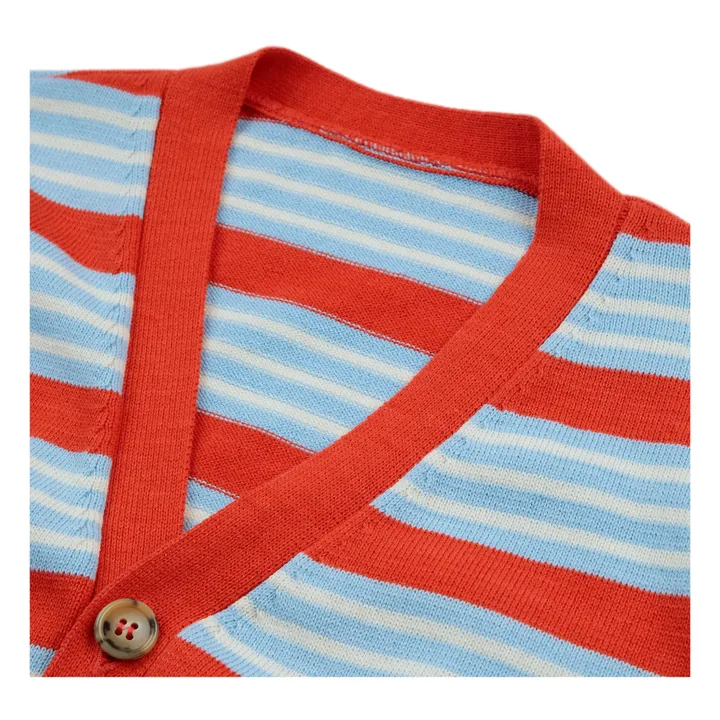 Bobo Choses Exclusivité Bobo Choses x Smallable - Cardigan Coton Bio Rayé | Bleu
