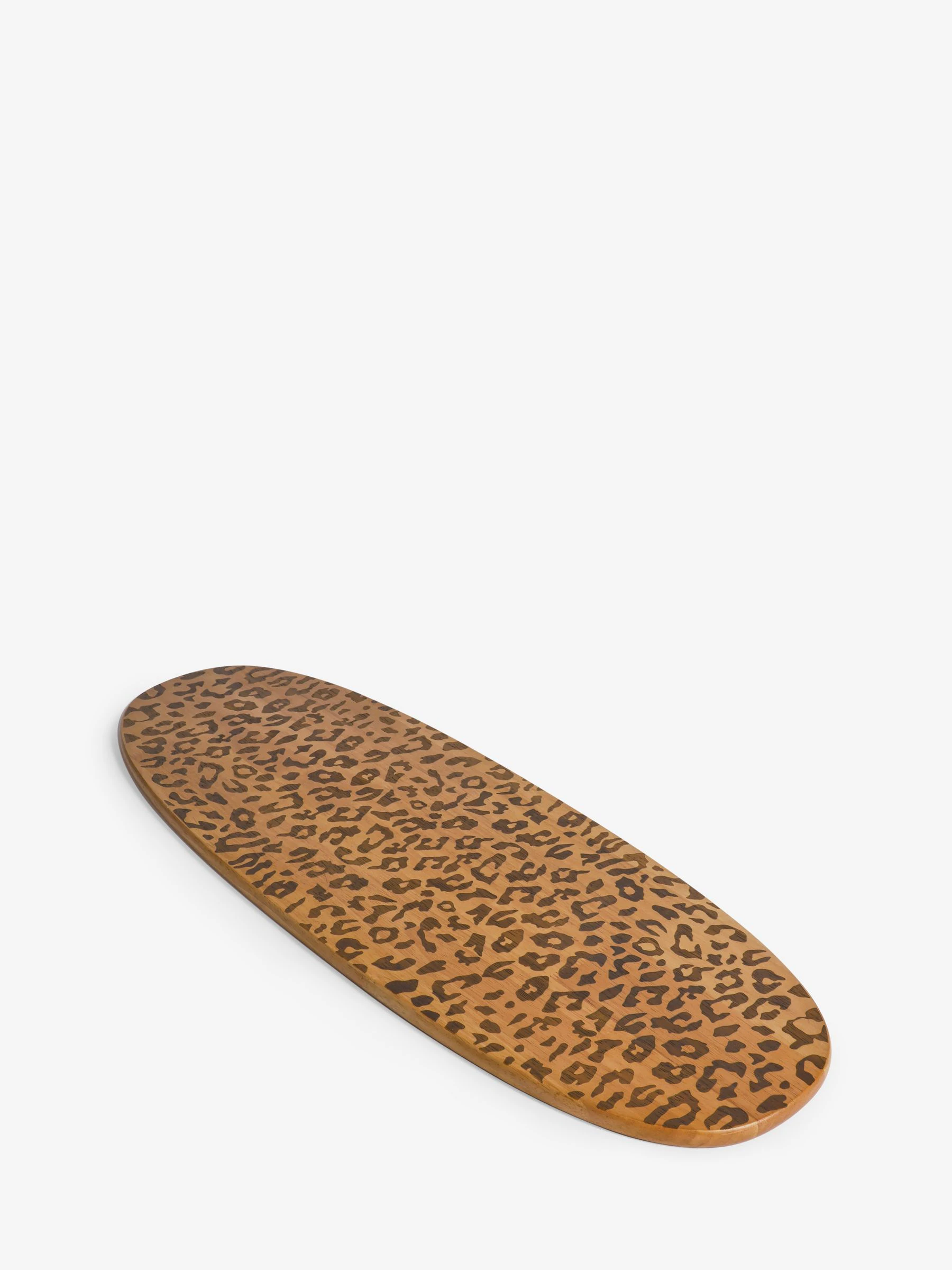 Wood Leopard Pattern XL Serve Board