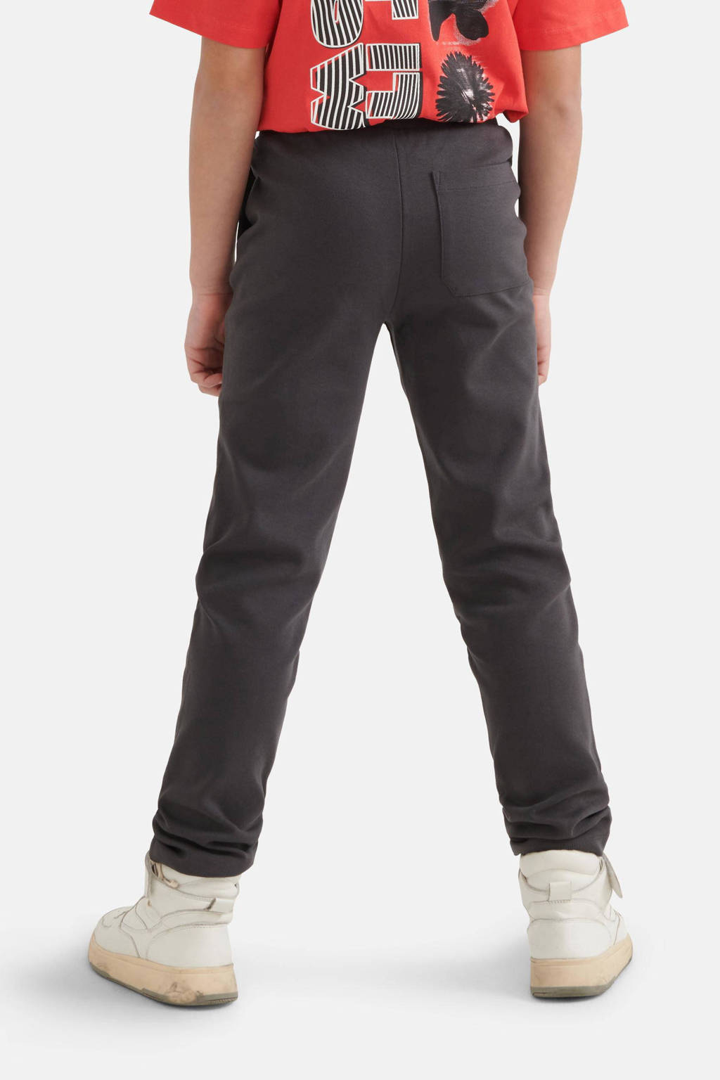 Shoeby slim fit joggingbroek Tristan antraciet