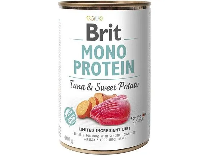 Brit Mono Protein Tuna & potato puszka 400g