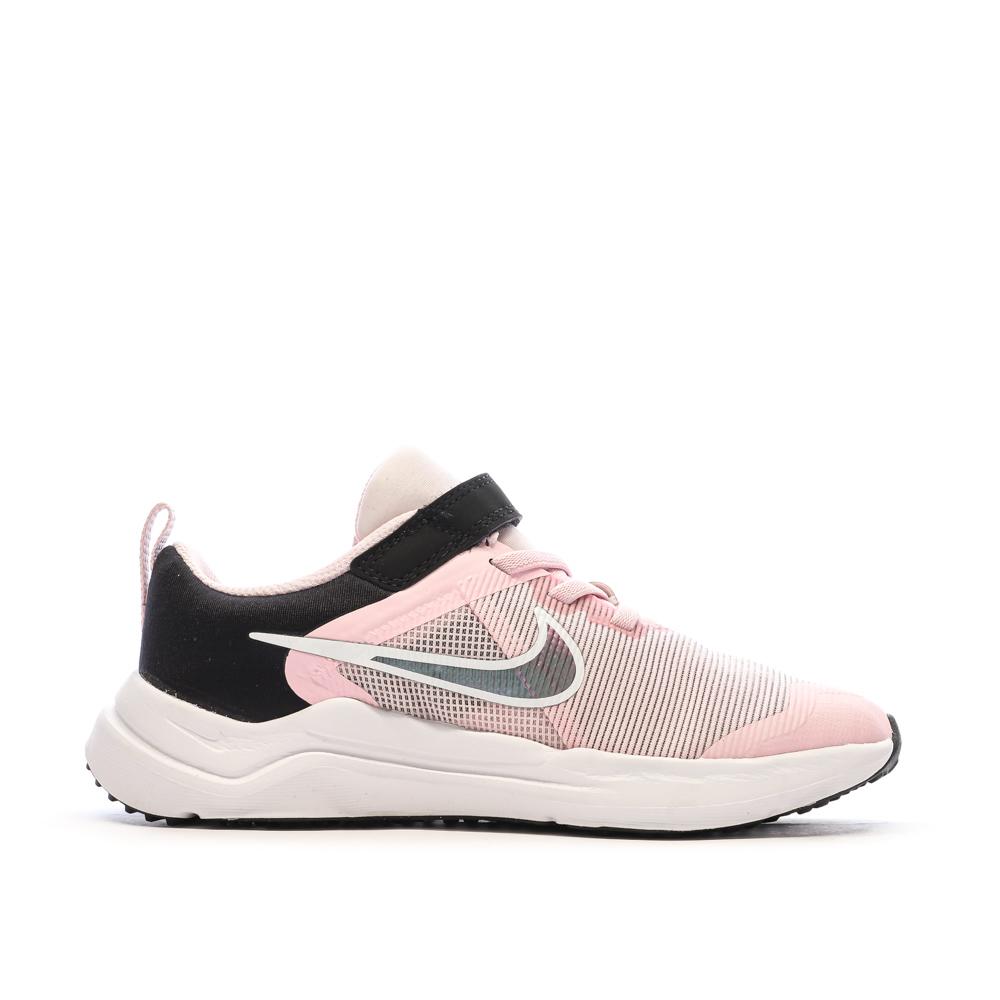 Nike Baskets Rose/Noir Fille Nike Downshifter 12