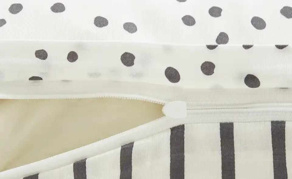 como Satin Wende-Bettwäsche Dotted