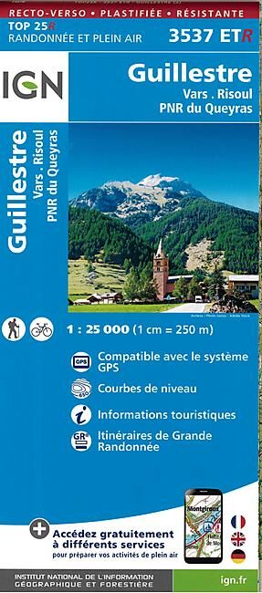 IGN - TOP25R 3537ETR GUILLESTRE 1 25 000