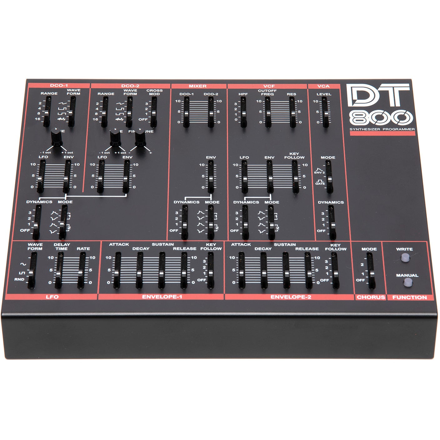 Dtronics DT-800 controller voor Roland JX8p JX10 en MKS-70
