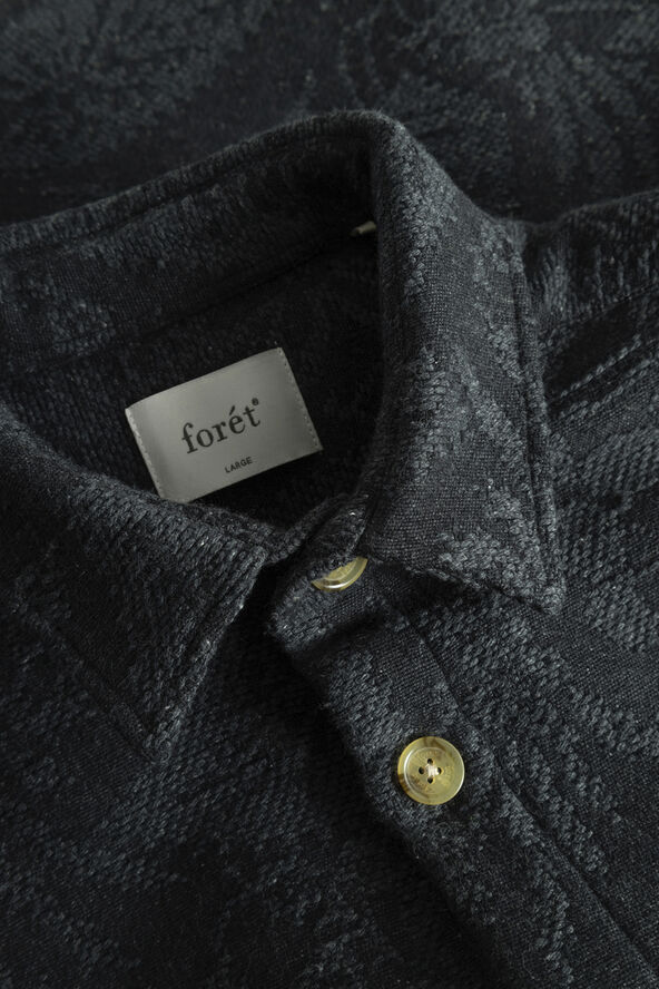 Forét MAP JACQUARD SHIRT Dark grey