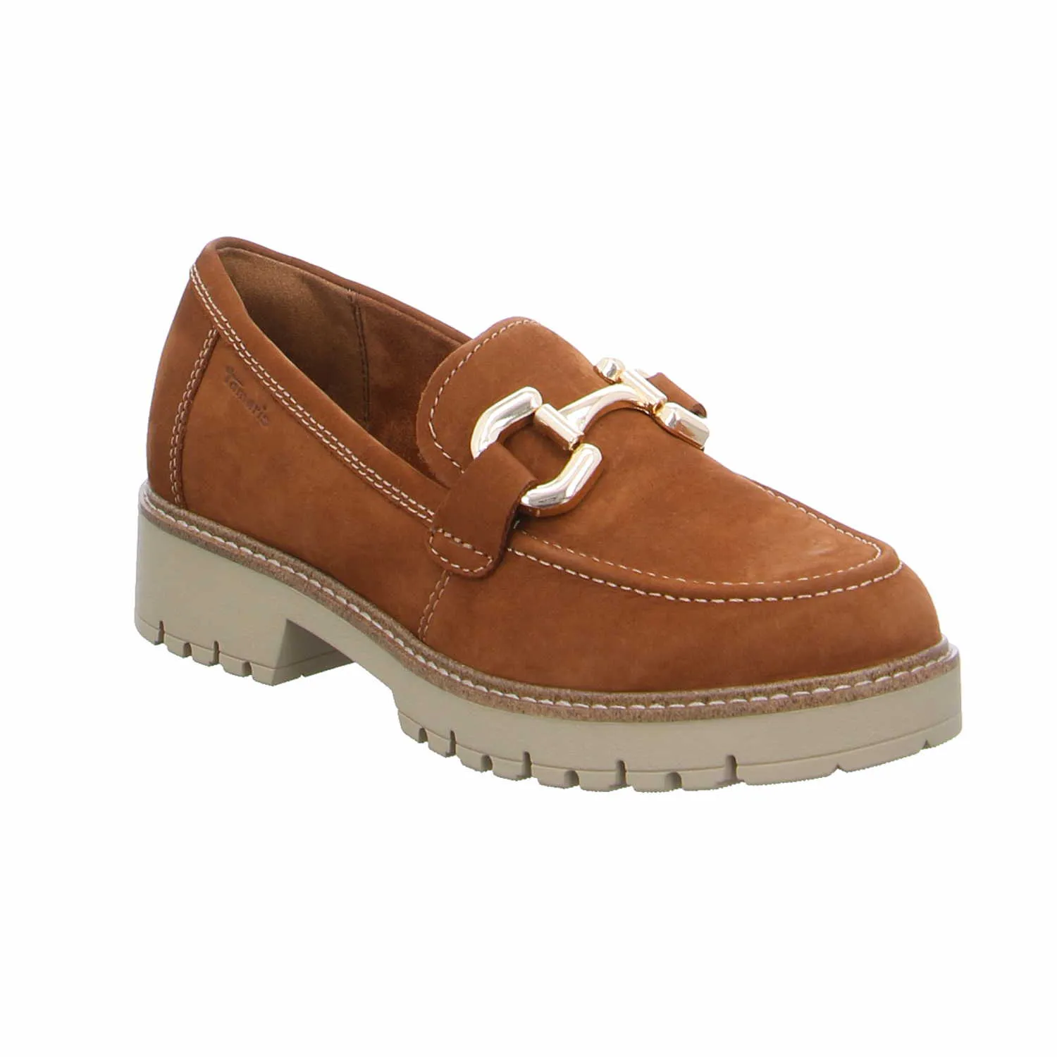 TAMARIS Slipper Cognac Leder