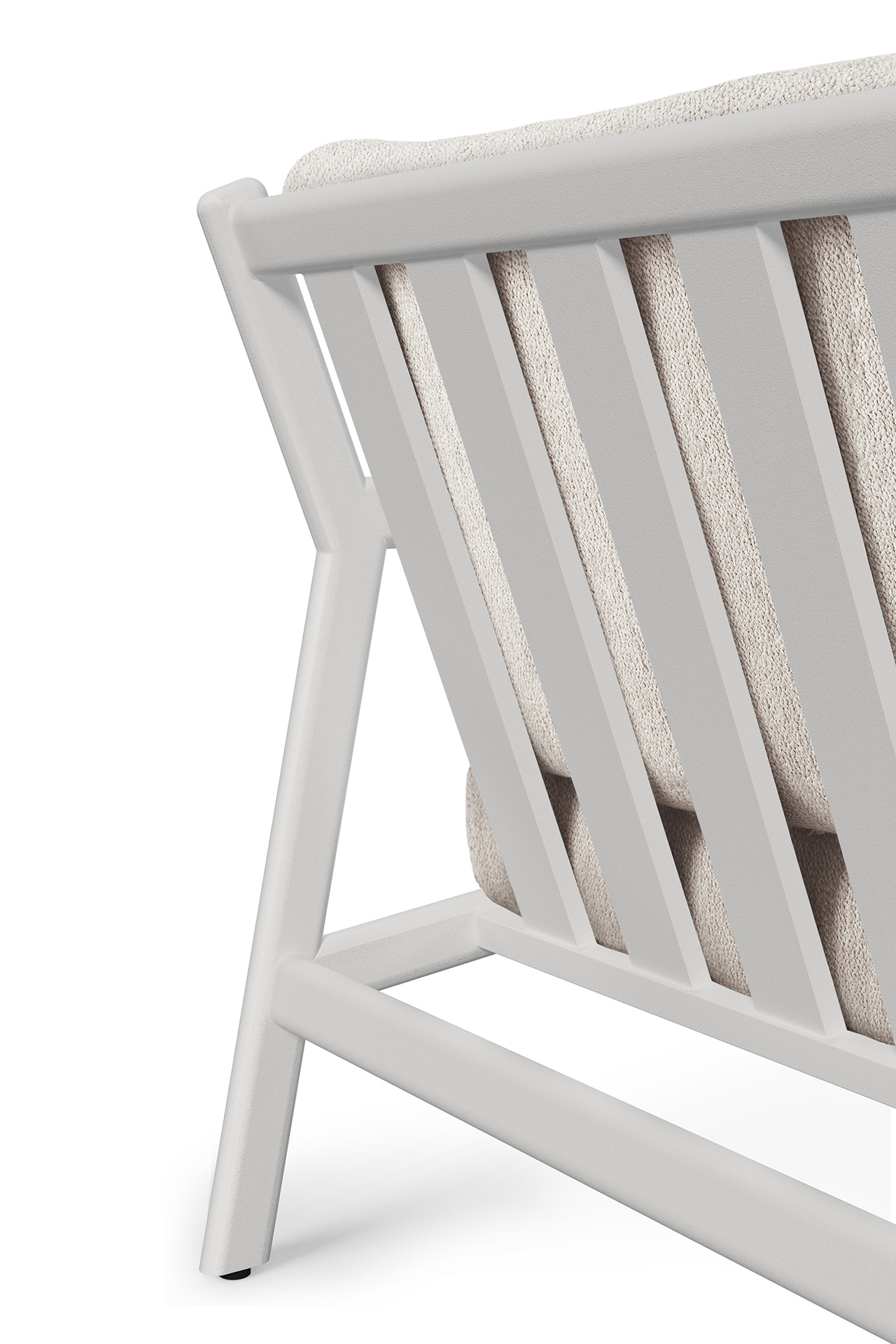 Jack sofa 178cm - wit aluminium - compleet - off white kussens