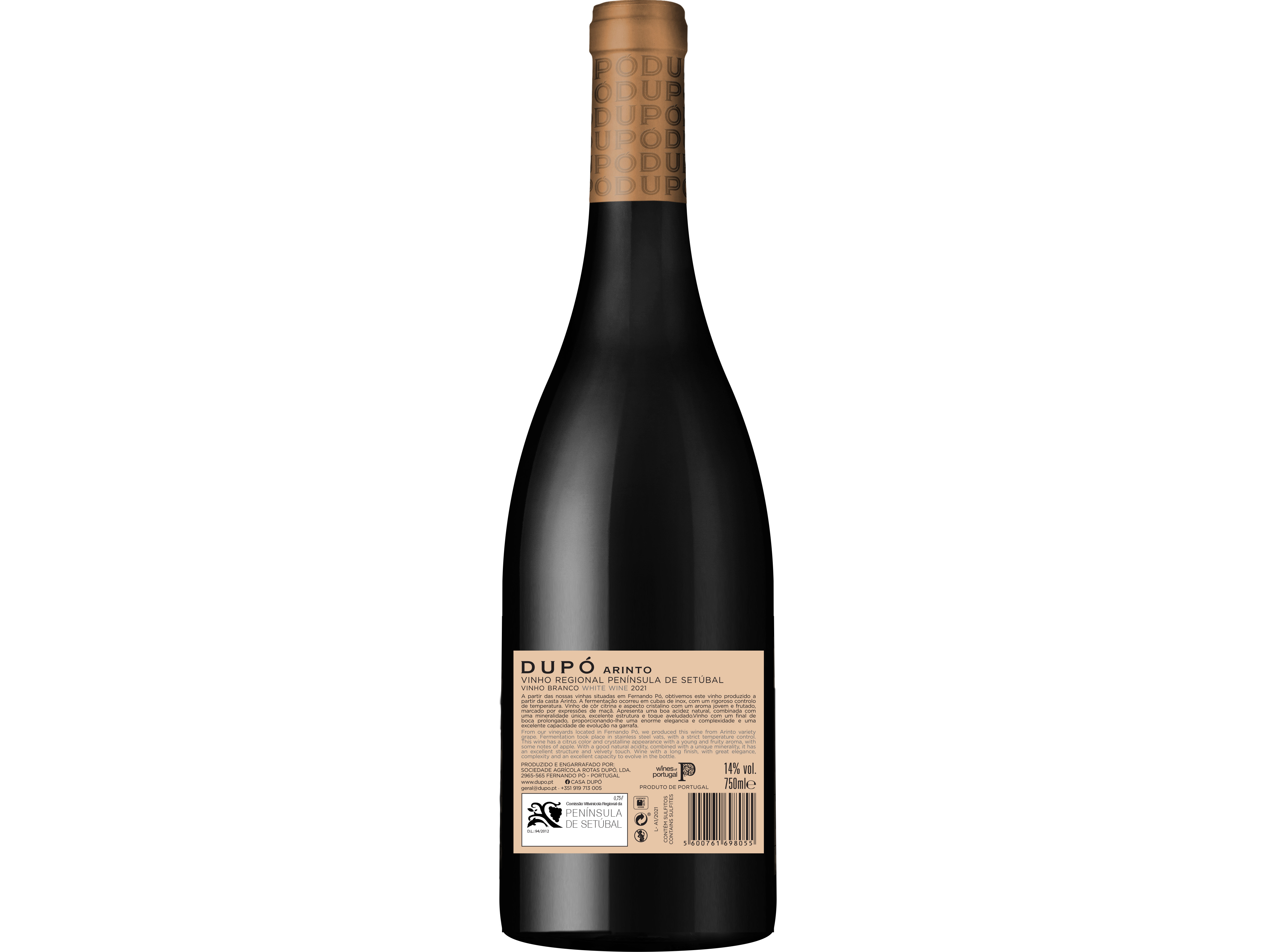VINHO BRANCO DUPÓ ARINTO SETUBAL 0.75L