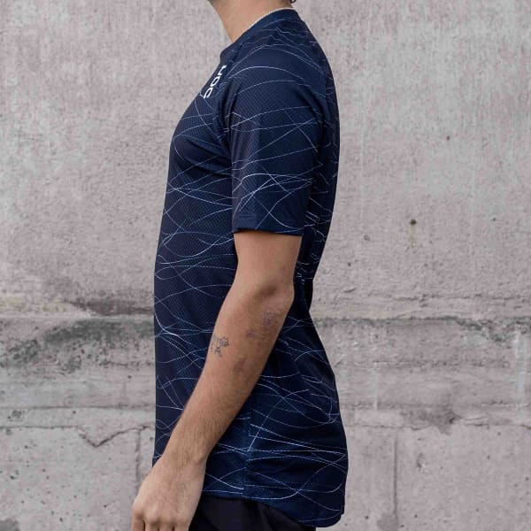 Maillot VTT POC MTB PURE TEE LINES TURMALINE NAVY