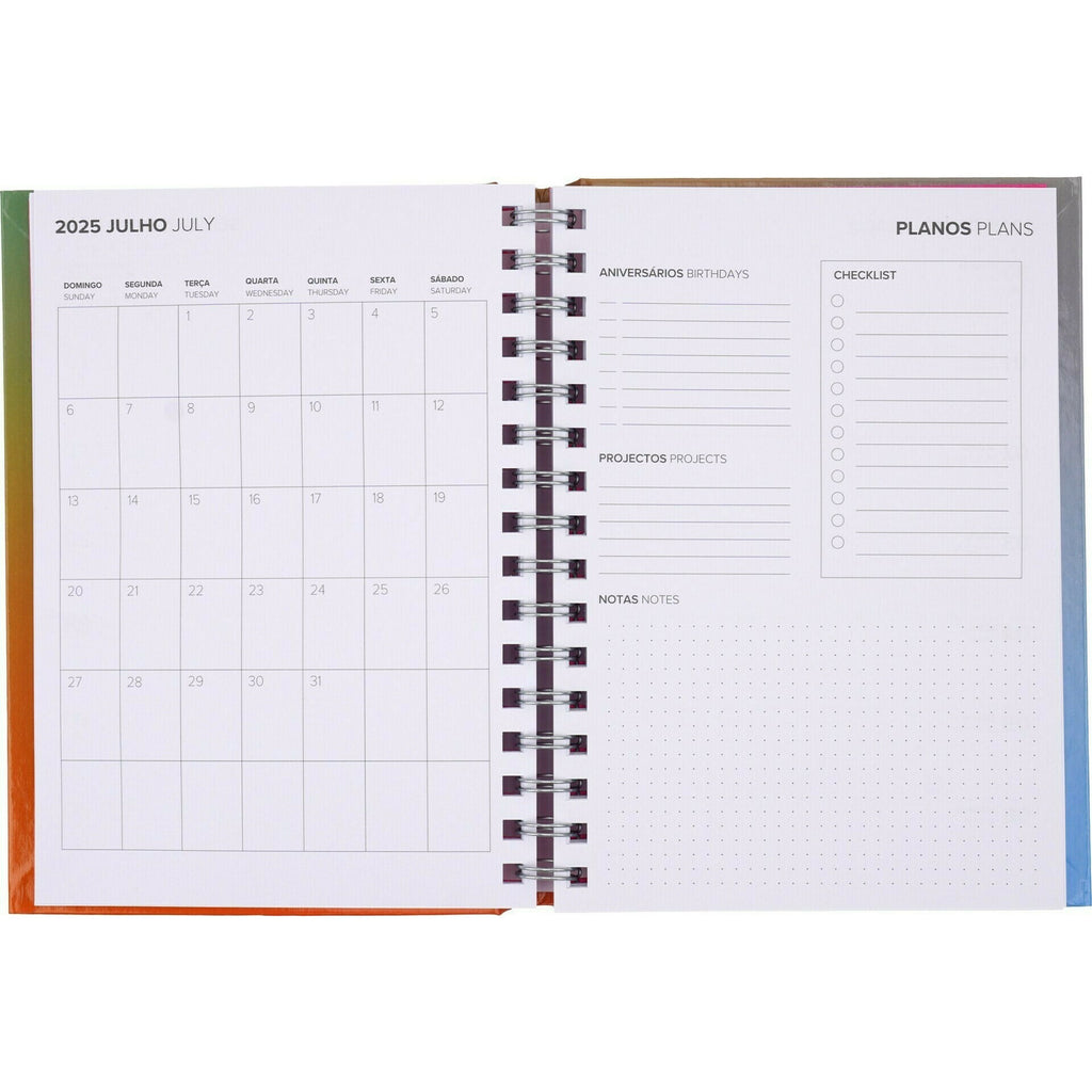 Agenda A5 2025 Semanal Quotes Note! (artigo sortido)