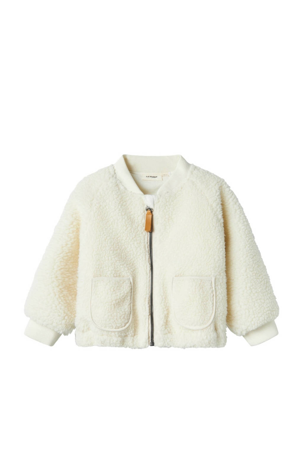 LIL' ATELIER teddy jas offwhite/ladybug