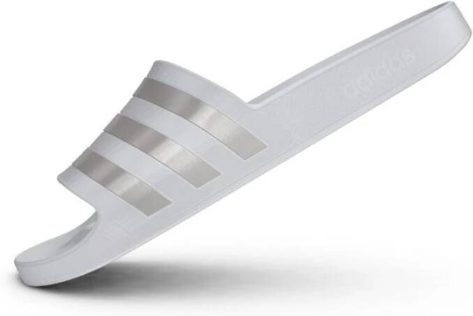 Adidas Adilette Aqua Badslippers Slippers Wit Goud Heren