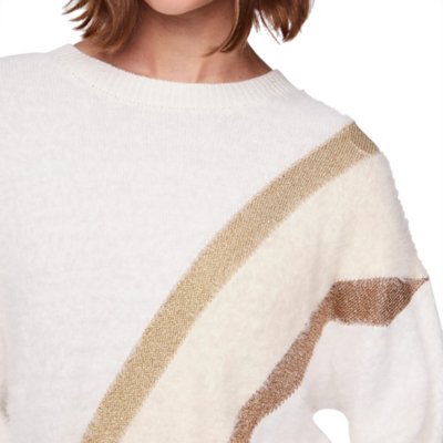 Pull femme Pcmilo Lurex Knit Kac Fc PIECES