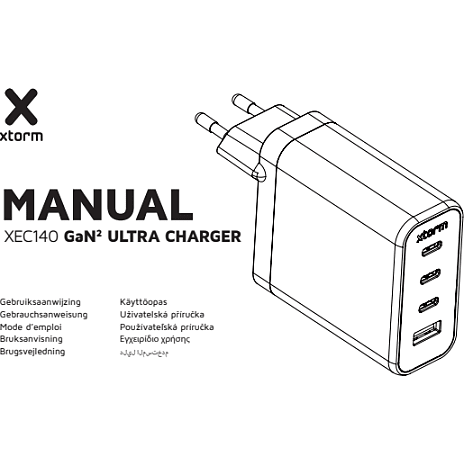 Xtorm GaN2 Ultra oplader 140w - hvid