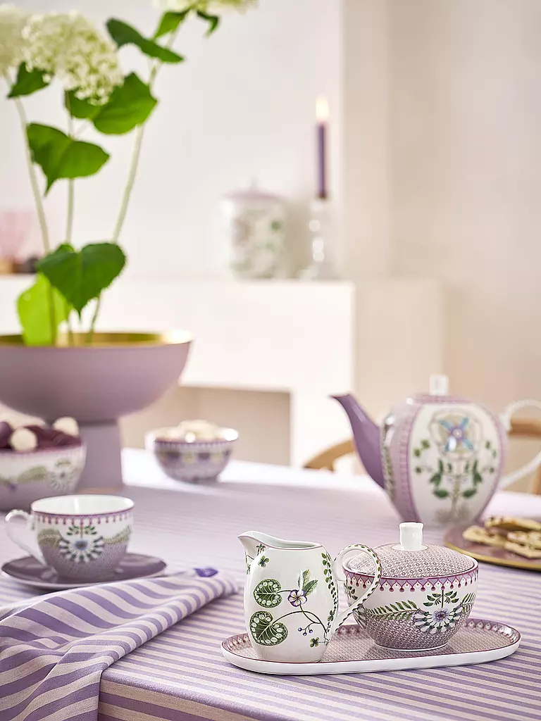 PIP STUDIO Platte klein  LILY & LOTUS 25x12cm Tiles Lilac lila